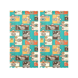 Camera Pattern Print Design 03 Gauze Curtain