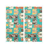 Camera Pattern Print Design 03 Gauze Curtain