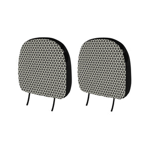 Coffee bean abstract modern pattern Car Headrest Cover