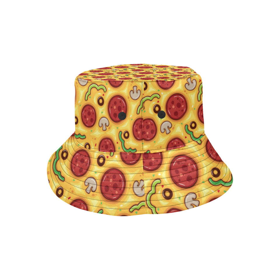 Pizza texture pattern Unisex Bucket Hat