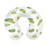 Cucumber sketch pattern U-Shaped Travel Neck Pillow