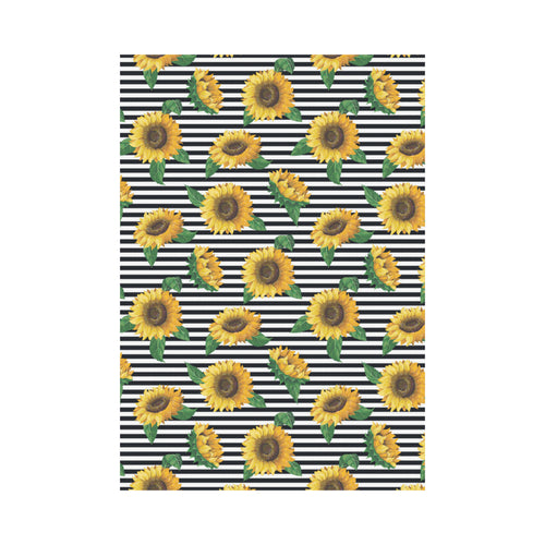 sunflowers ribbon background House Flag Garden Flag