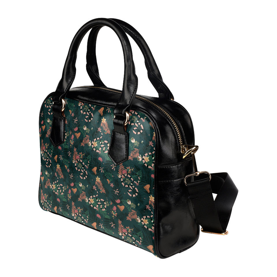 Snake forest pattern Shoulder Handbag