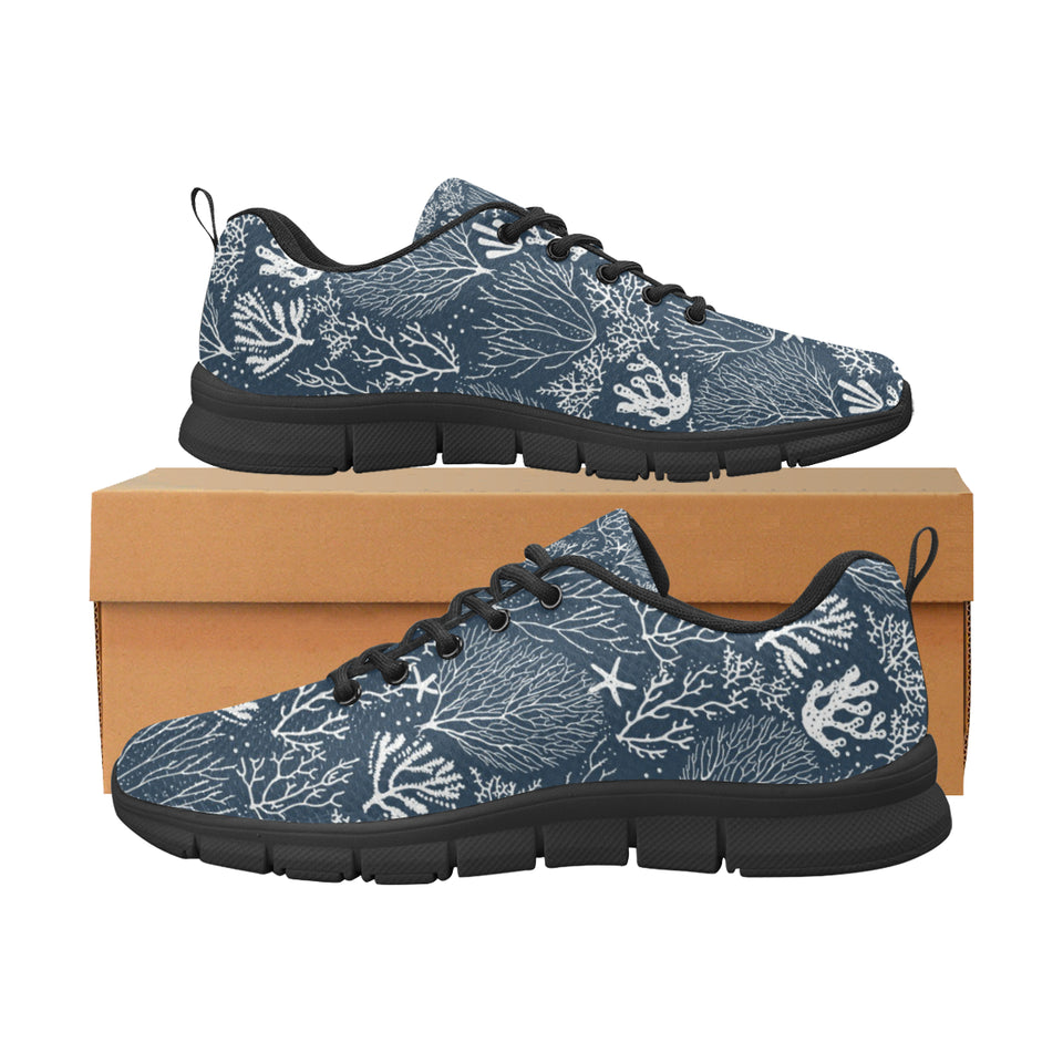 Coral Reef Pattern Print Design 05 Men's Breathable Sneakers ( Model 055)