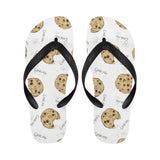 Sketch style cookie pattern Unisex Flip Flops