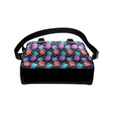 Pineapples pattern zigzag background Shoulder Handbag