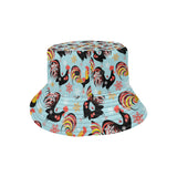 Rooster chicken cock snowfalke Unisex Bucket Hat