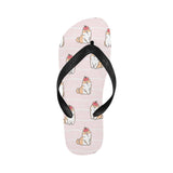 Cute Shiba Inu Dog Apple pattern Unisex Flip Flops