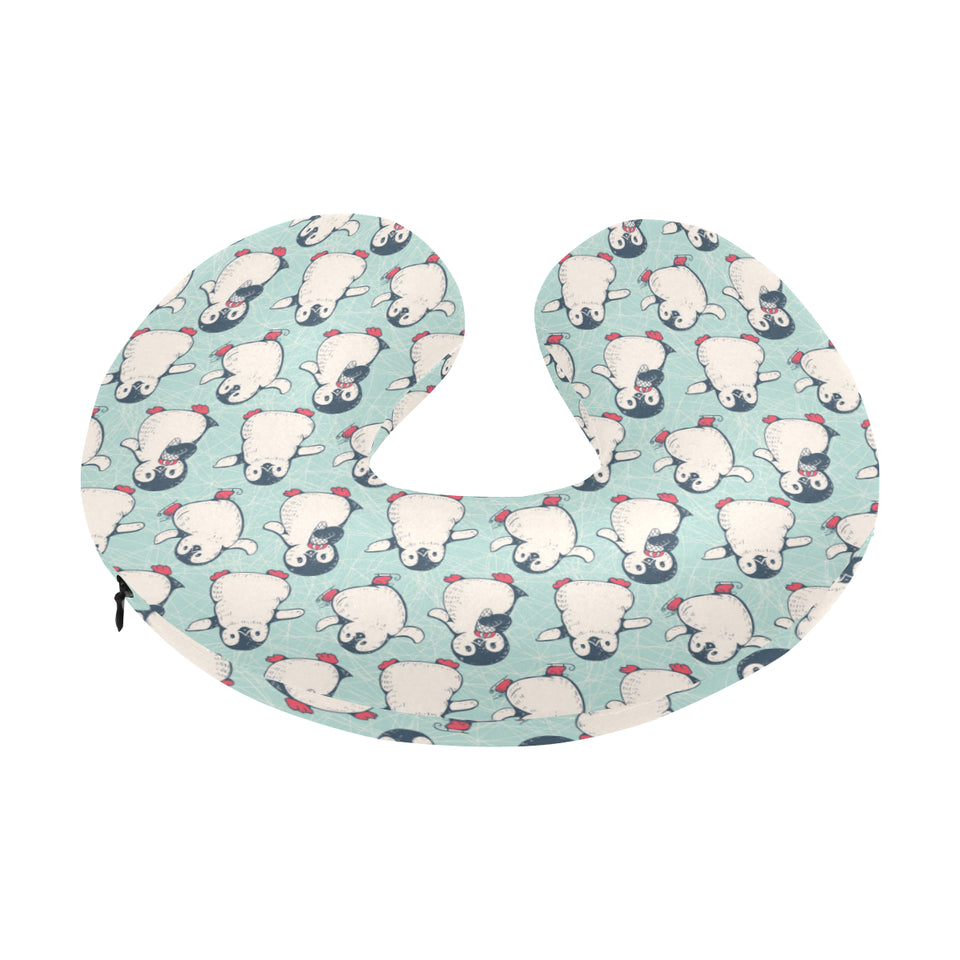Cute Penguin pattern U-Shaped Travel Neck Pillow
