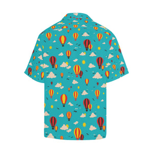 Hot Air Balloon Sky Pattern Men's All Over Print Hawaiian Shirt