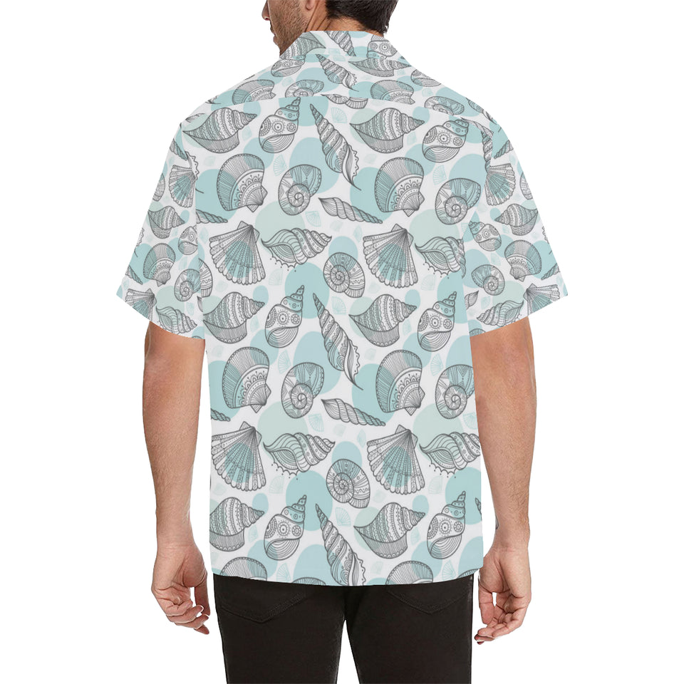 Shell polynesian tribal Men's All Over Print Hawaiian Shirt