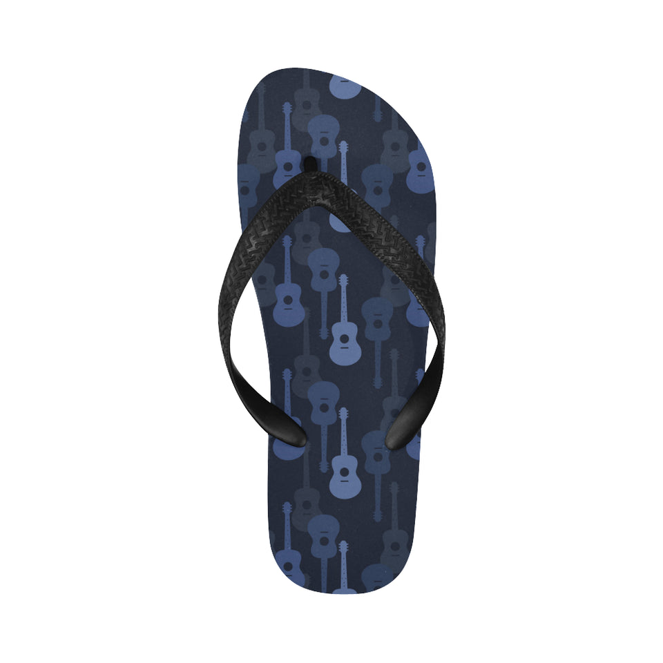 Blue Theme guitar pattern Unisex Flip Flops