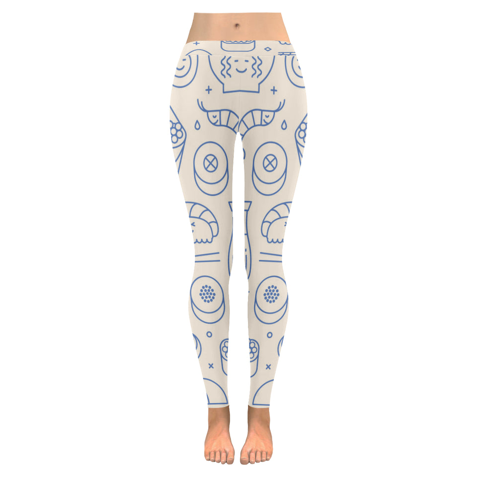 Cute sushi icon pattern Women's Legging Fulfilled In US