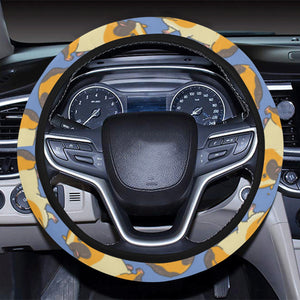 Guinea Pig Pattern Print Design 02 Car Steering Wheel Cover