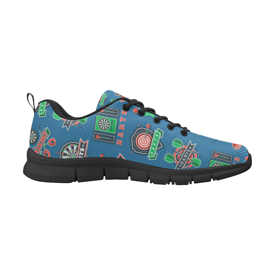 Darts Pattern Print Design 02 Men's Breathable Sneakers ( Model 055)