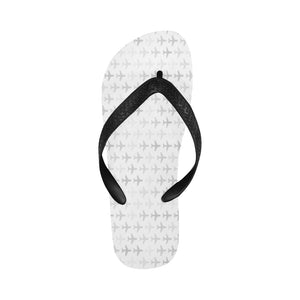 Airplane print pattern Unisex Flip Flops