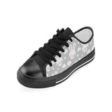 Rabbit cloud Pattern Kids' Boys' Girls' Low Top Canvas Shoes Black