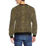 Snake skin pattern Men's Crew Neck Sweatshirt