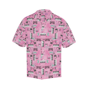 Piano Pattern Print Design 01 Men's All Over Print Hawaiian Shirt (Model T58)