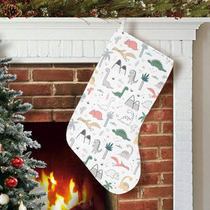 Cute cartoon dinosaurs tree pattern Christmas Stocking
