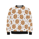 chocolate chip cookie pattern Men's Crew Neck Sweatshirt