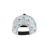 Bowling ball bowling pins blue blackground All Over Print Snapback Cap