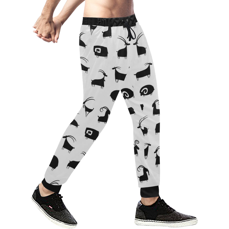 Goat ram pattern Unisex Casual Sweatpants