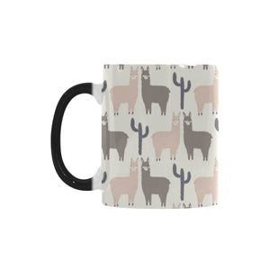 Llama Alpaca pattern Morphing Mug Heat Changing Mug