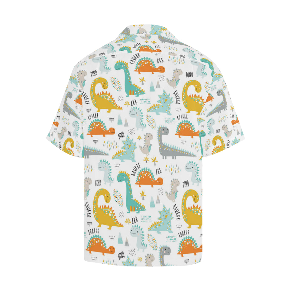 Cute funny kids dinosaurs pattern Men's All Over Print Hawaiian Shirt