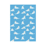 Cute sea lion seal pattern background House Flag Garden Flag