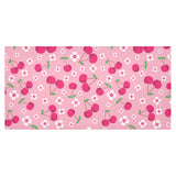 cherry flower pattern pink background Tablecloth