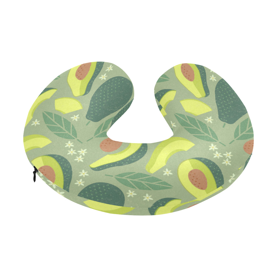 Avocado pattern U-Shaped Travel Neck Pillow