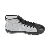 arabic star pattern Women's High Top Canvas Canvas Shoes Black