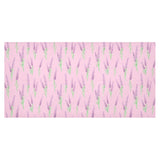 Lavender pattern pink background Tablecloth