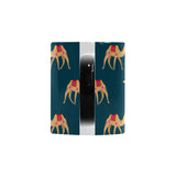 Camel pattern blue blackground Morphing Mug Heat Changing Mug