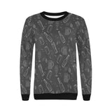 Beer hand drawn pattern Women's Crew Neck Sweatshirt