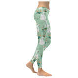 White swan lake pattern Women's Legging Fulfilled In US