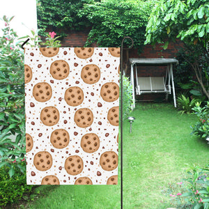 chocolate chip cookie pattern House Flag Garden Flag