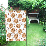 chocolate chip cookie pattern House Flag Garden Flag