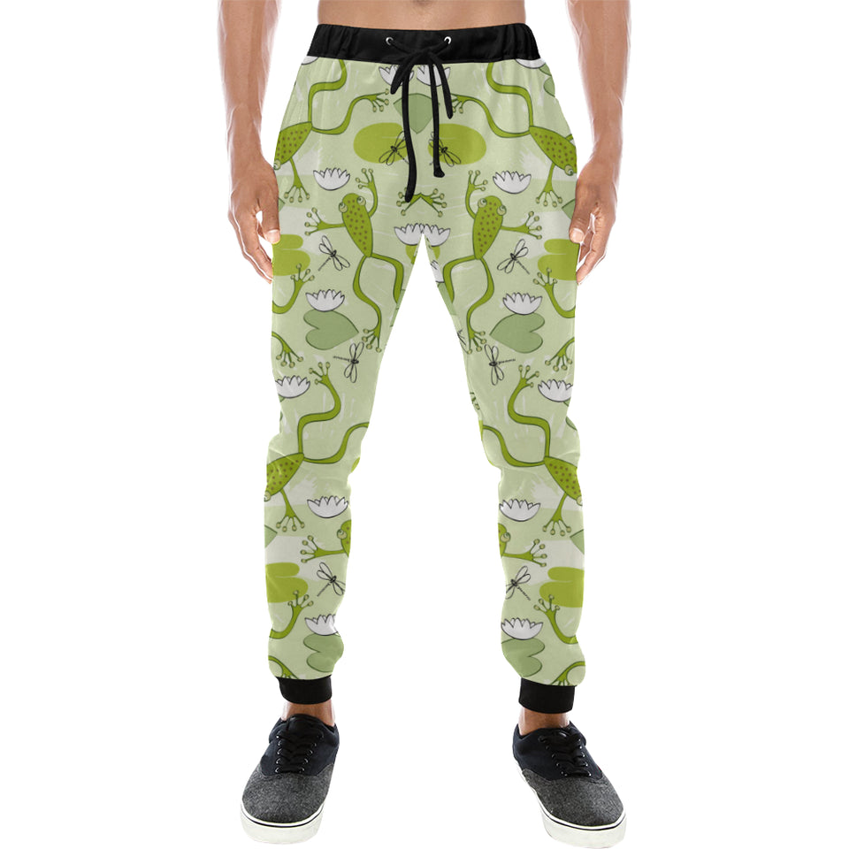 Cute frog dragonfly pattern Unisex Casual Sweatpants