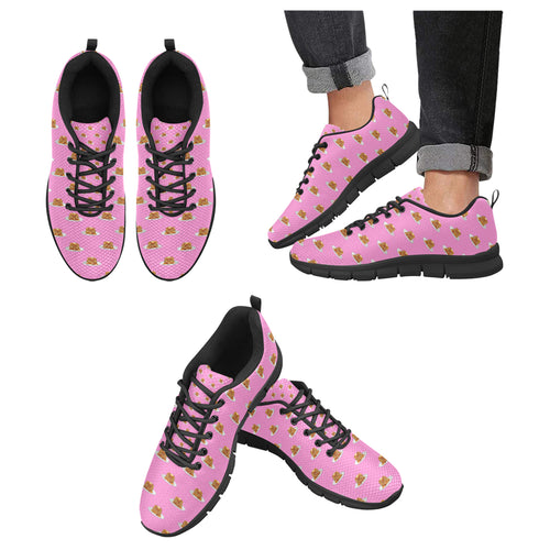 Pancake Pattern Print Design 04 Men's Breathable Sneakers ( Model 055)