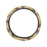 Hamburger Pattern Print Design 01 Car Steering Wheel Cover