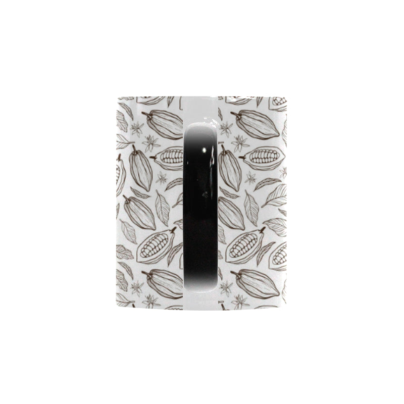 cacao beans leaves pattern Morphing Mug Heat Changing Mug