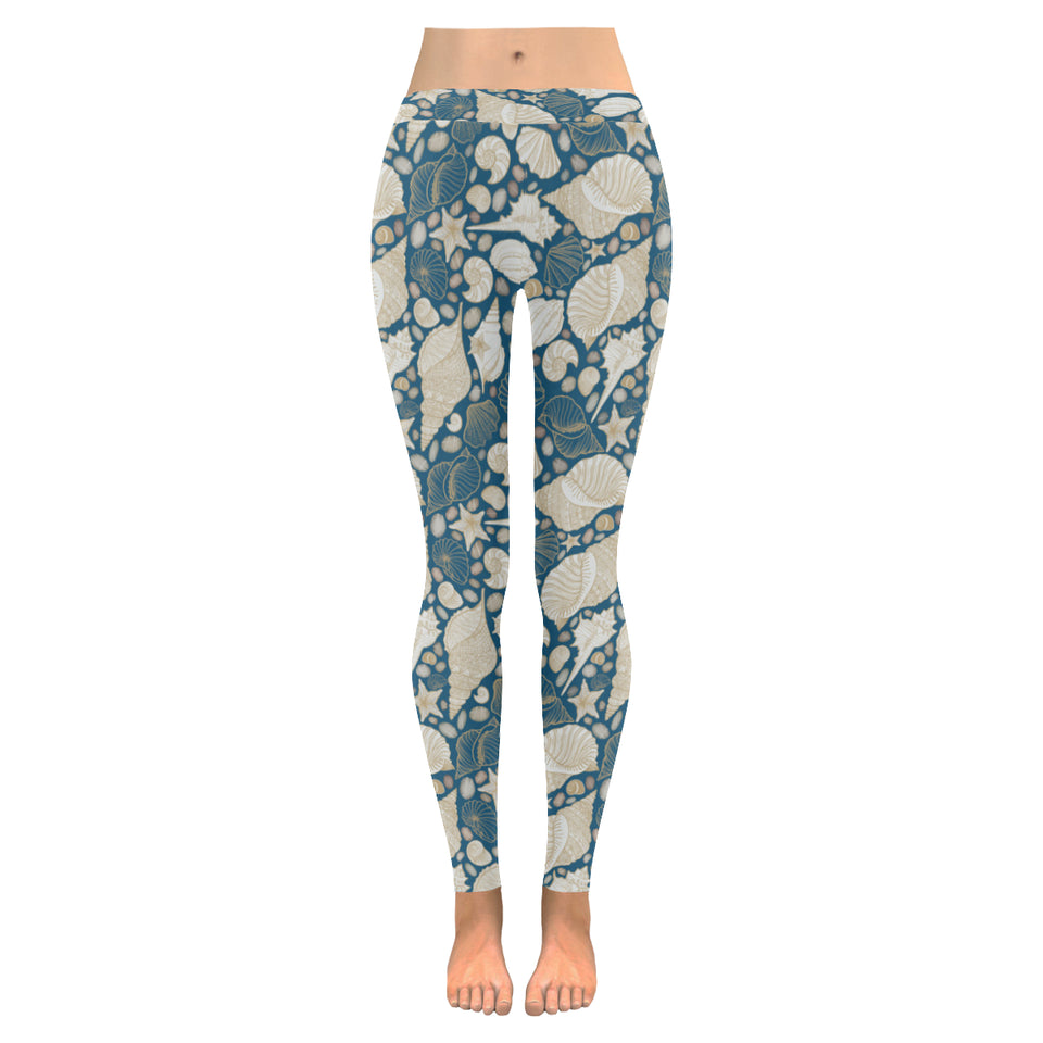 Sea turtle Polynesian Tribal design pattern Women's Legging Fulfilled In US