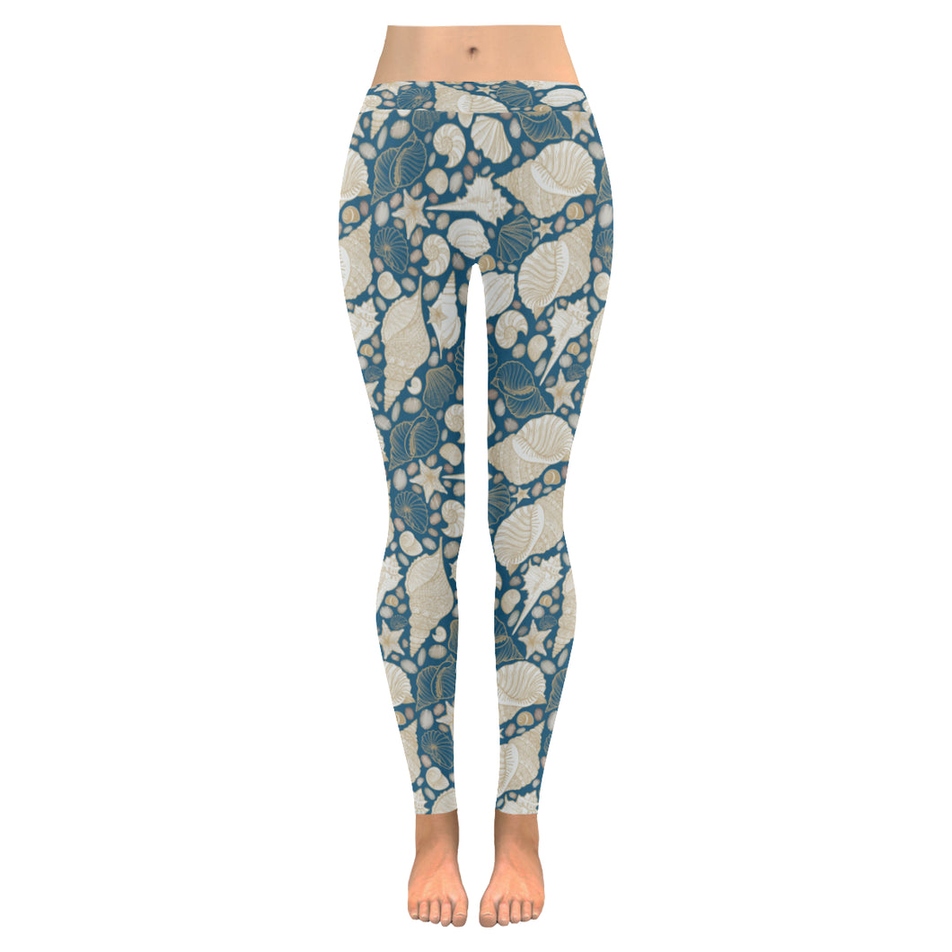 Sea turtle Polynesian Tribal design pattern Women's Legging Fulfilled In US