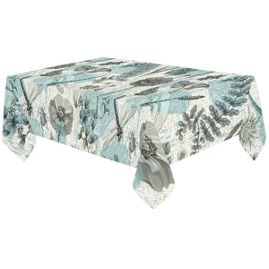 Dragonfly Butterfly Plants insect flower vintage s Tablecloth