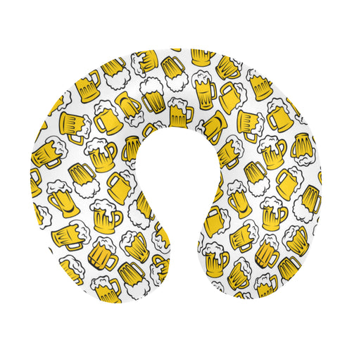 Beer design pattern U-Shaped Travel Neck Pillow