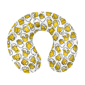 Beer design pattern U-Shaped Travel Neck Pillow