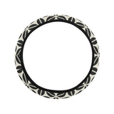 Coffee bean abstract modern pattern Car Steering Wheel Cover