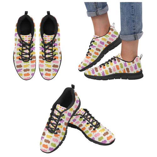 Hippopotamus Pattern Print Design 01 Women's Sneaker Shoes